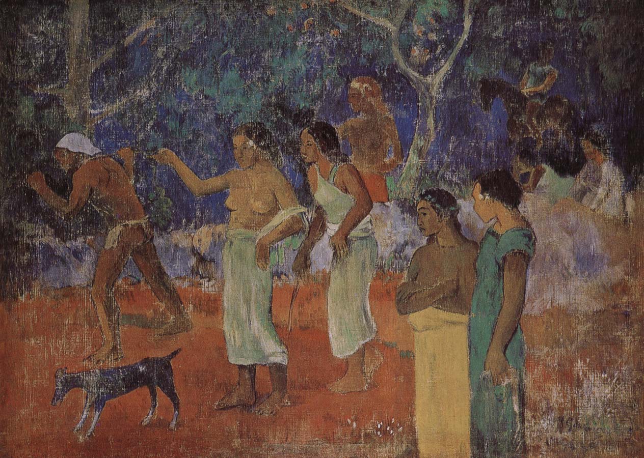 Paul Gauguin Tahitian Landscape life
